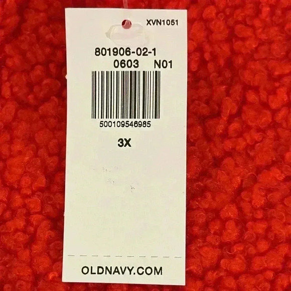 Old Navy Firelight Sherpa Quarter Zip Pullover size 3X, NWT - Picture 7 of 11